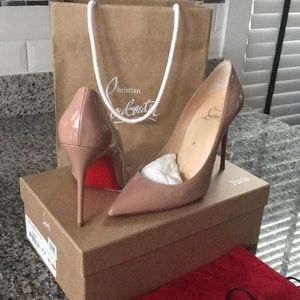 Christian Louboutin Decollete 554 100 Patent Nude
